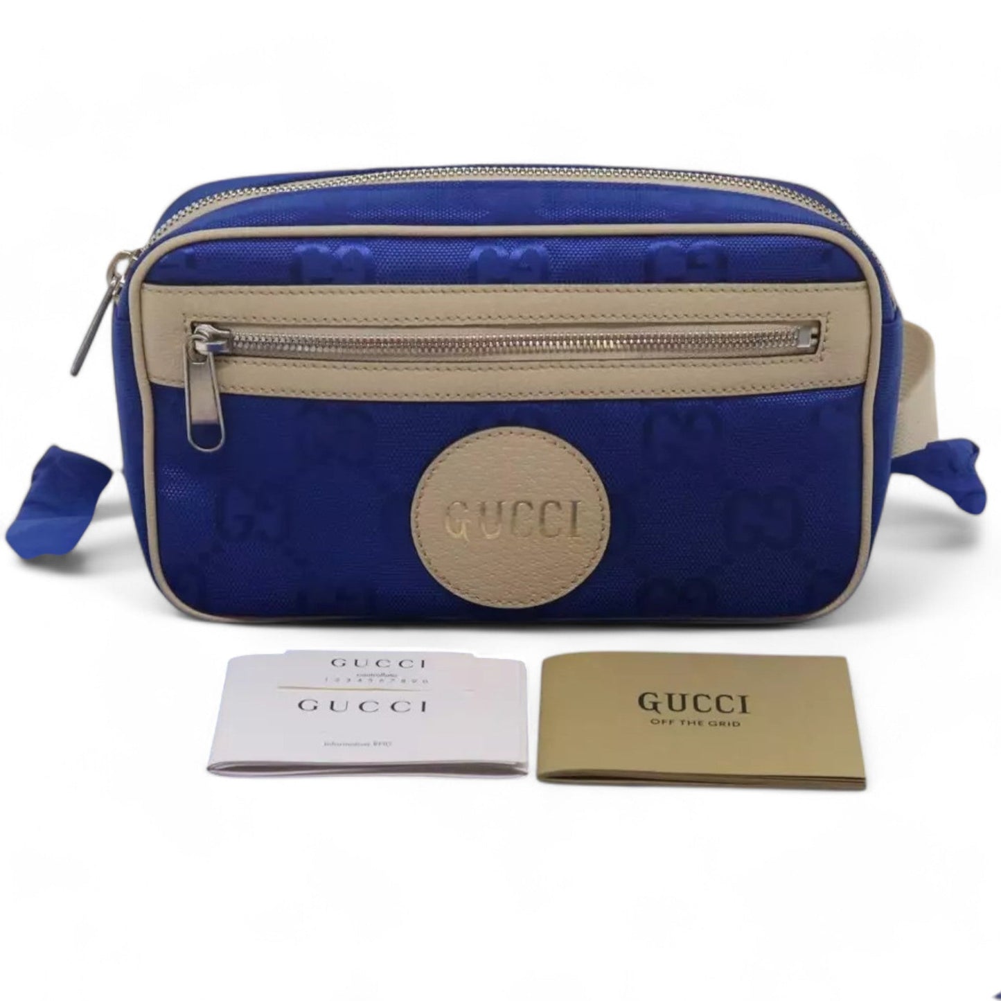 Gucci GG Nylon Bum Bag Body Bag Blue Unisex
