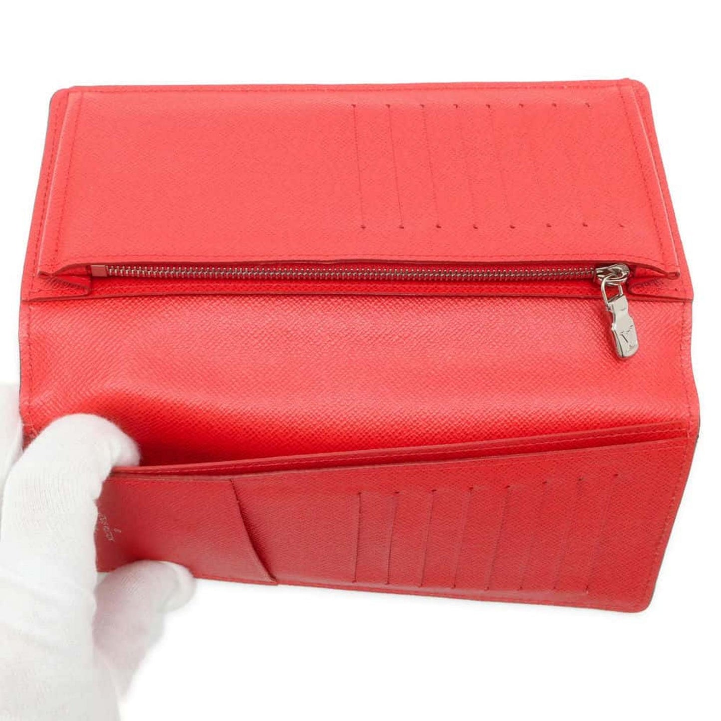 Louis Vuitton Brazza Epi Leather Red Wallet Preloved