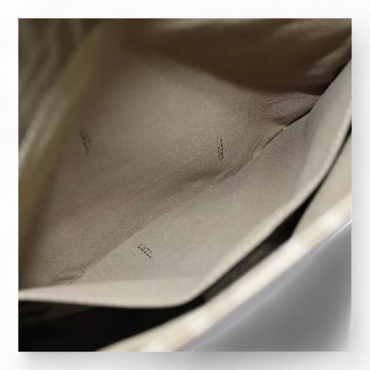 Fendi Zucca Canvas Shoulder Bag Beige Unisex Handbag