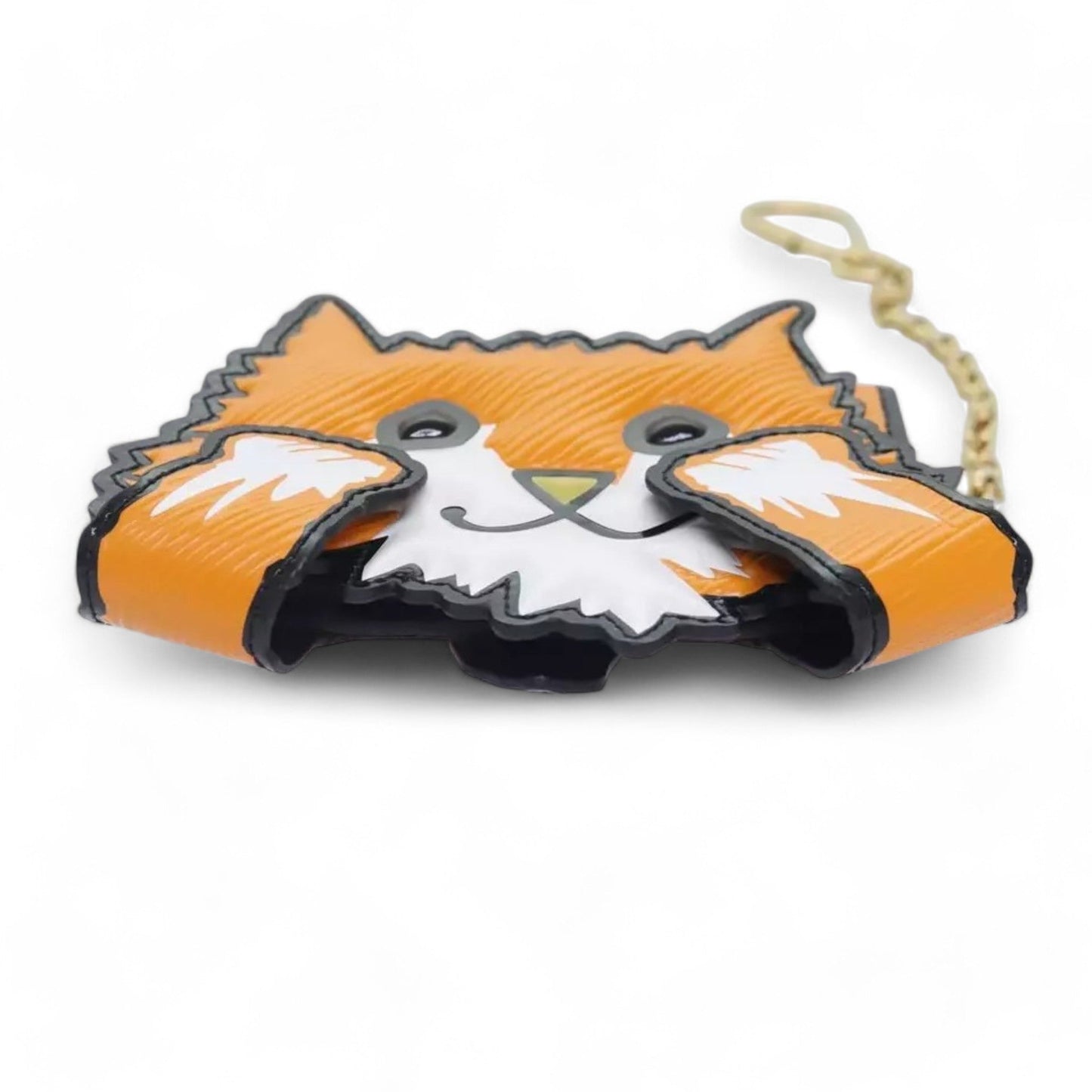 Louis Vuitton Catgram Card Holder Orange Card Case Unisex Classic Design with Box Chain