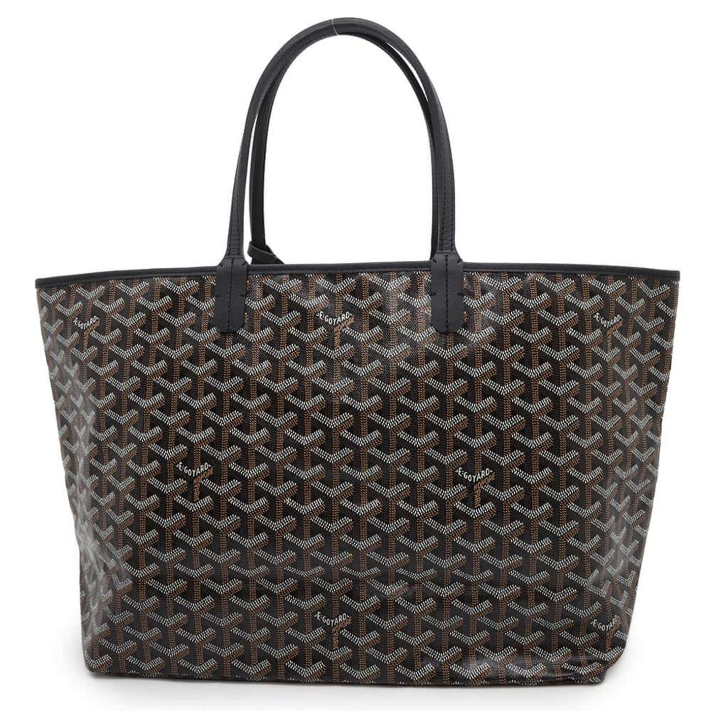 GOYARD Saint Louis PVC Leather Black Tote Preloved