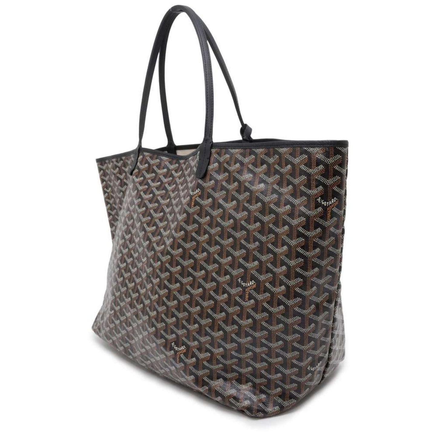 Goyard Saint Louis PVC Leather Black Tote Bag Preloved