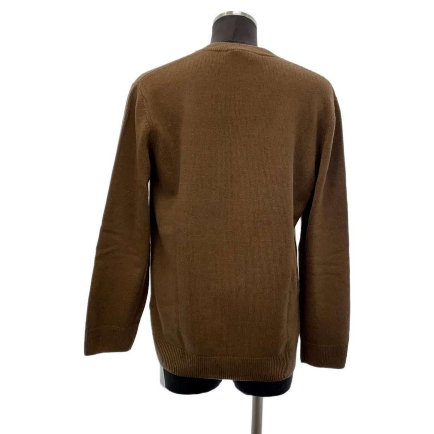 HERMES Knit Wool Navy Camel Sweater Preloved