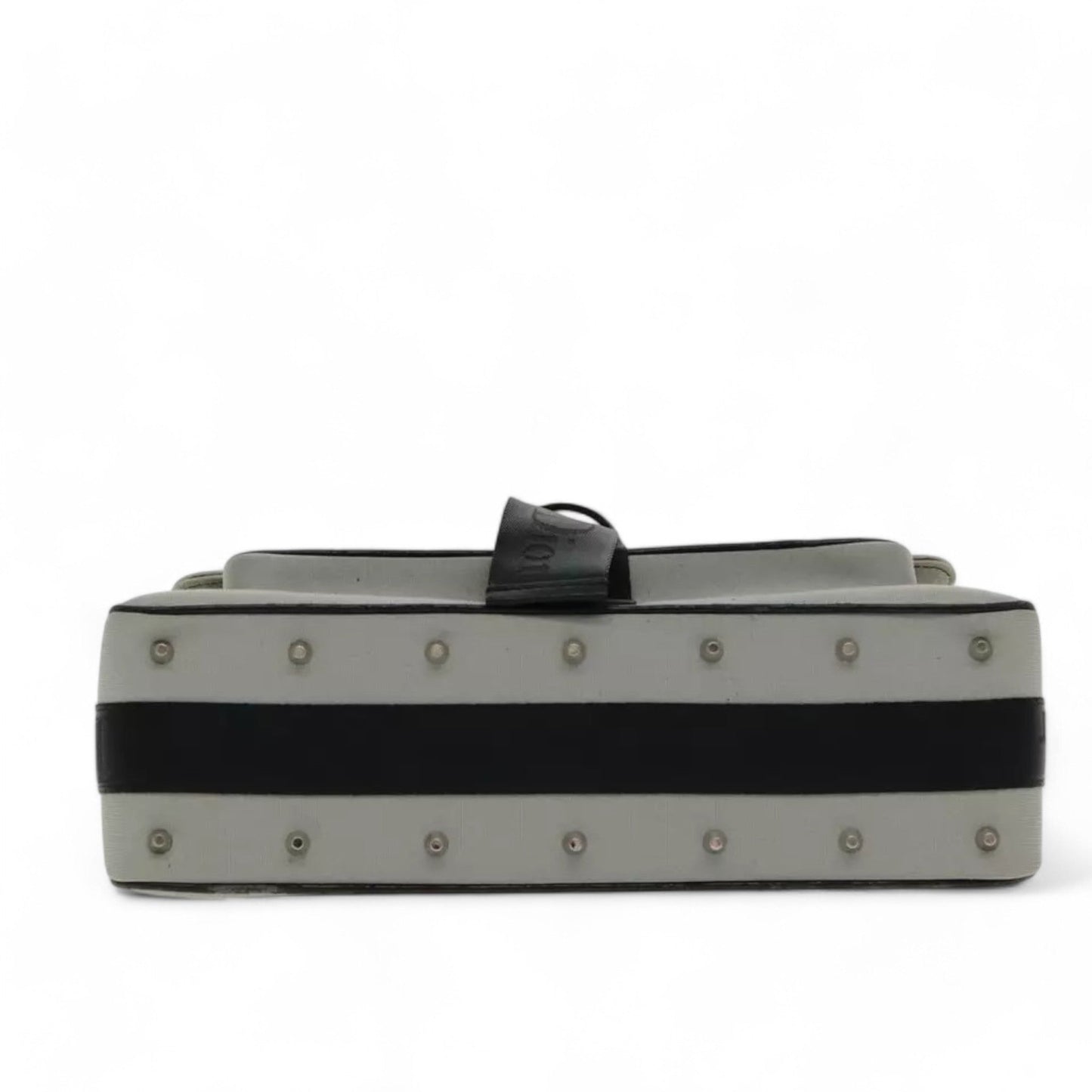 Christian Dior Hardcore Shoulder Bag Canvas Silver Womens Handbag