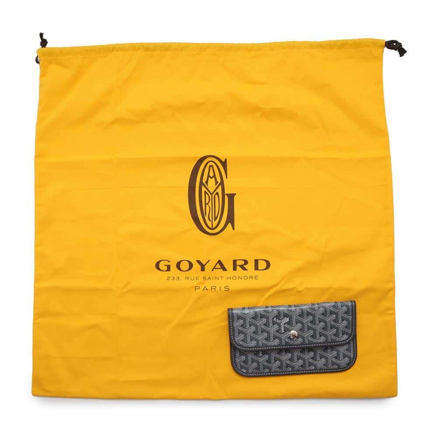 GOYARD Saint Louis PVC Leather Gray Tote Preloved