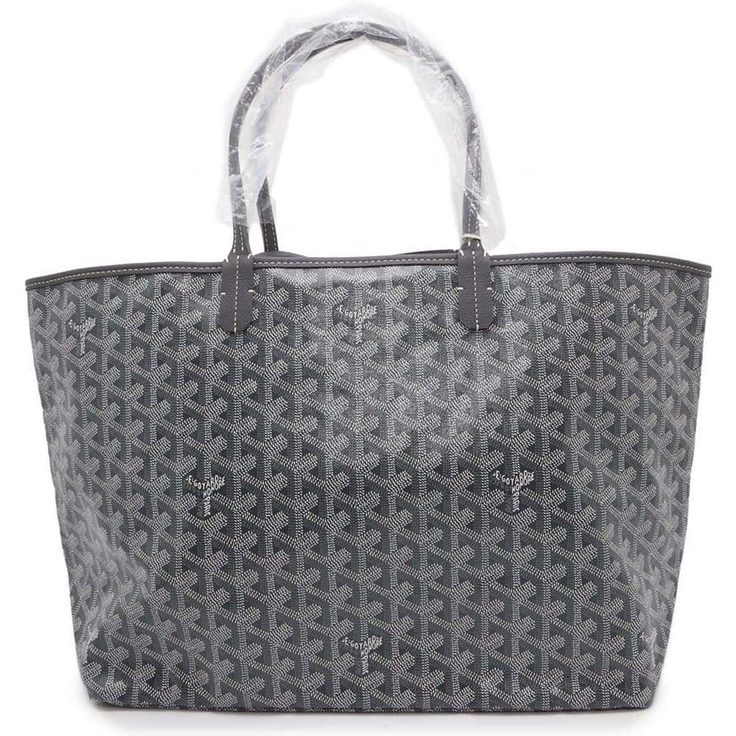 GOYARD Saint Louis PVC Leather Gray Tote Preloved