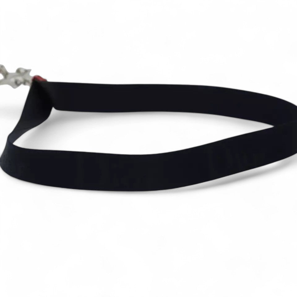 Christian Dior Hardcore Pouch Canvas White Shoulder Bag with Star Charm