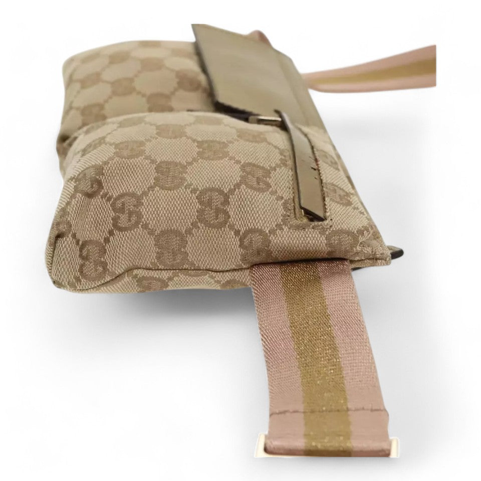 Gucci Beige GG Canvas Belt Bag Waist Pouch