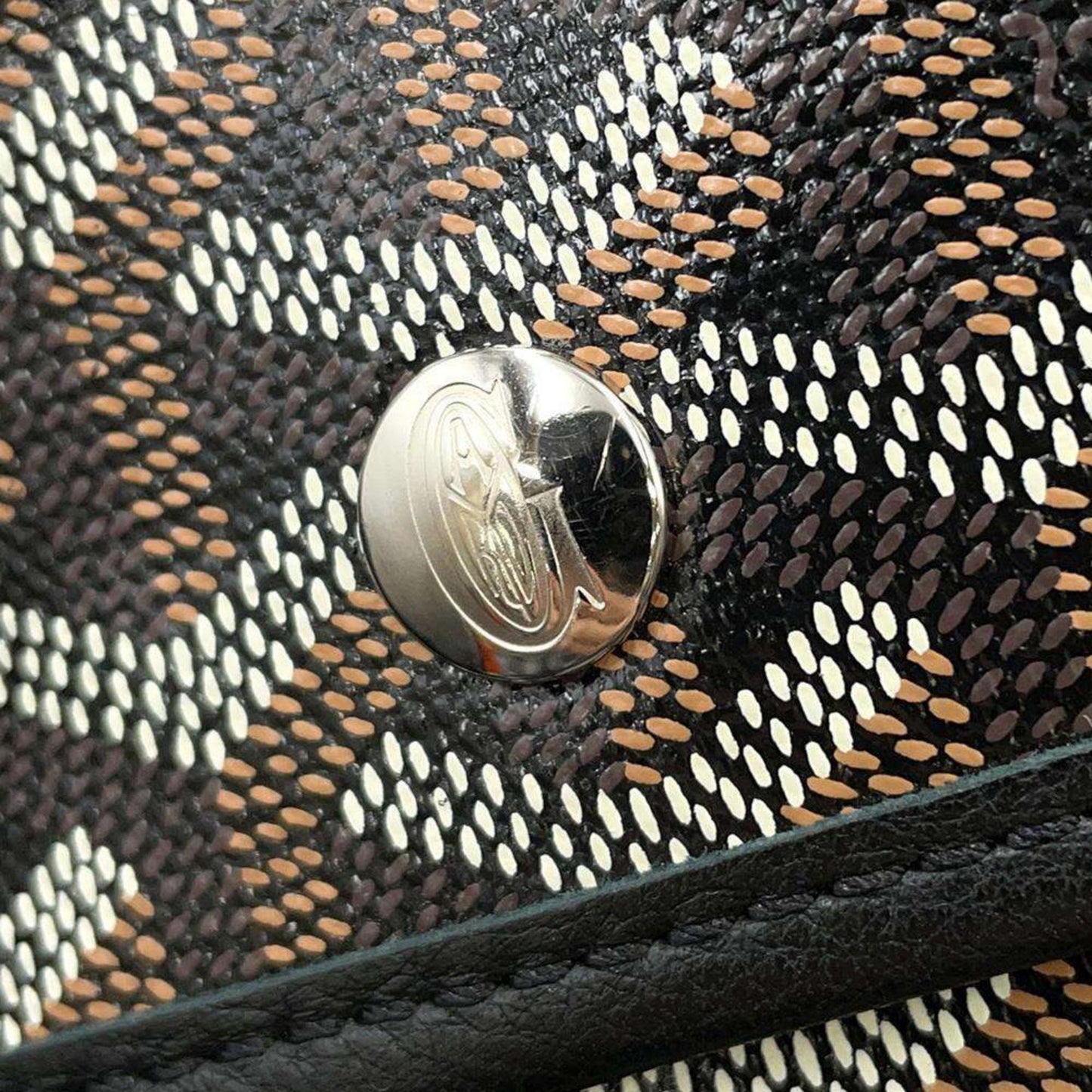 Goyard Saint Louis PVC Leather Black Tote Bag Preloved