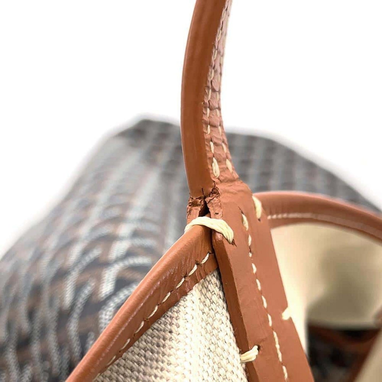 GOYARD Saint Louis PVC Leather Brown Tote Preloved