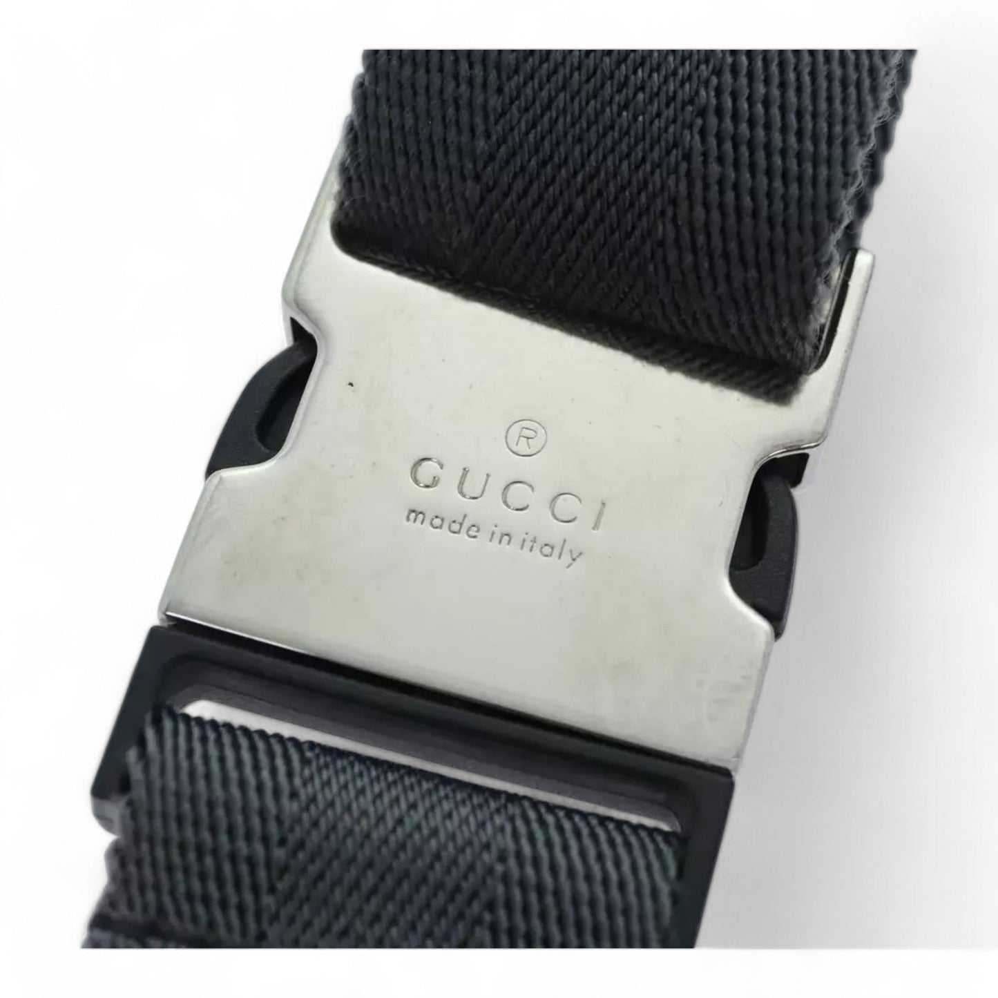 Gucci Interlocking Soho Shoulder Bag Leather Gray Silver