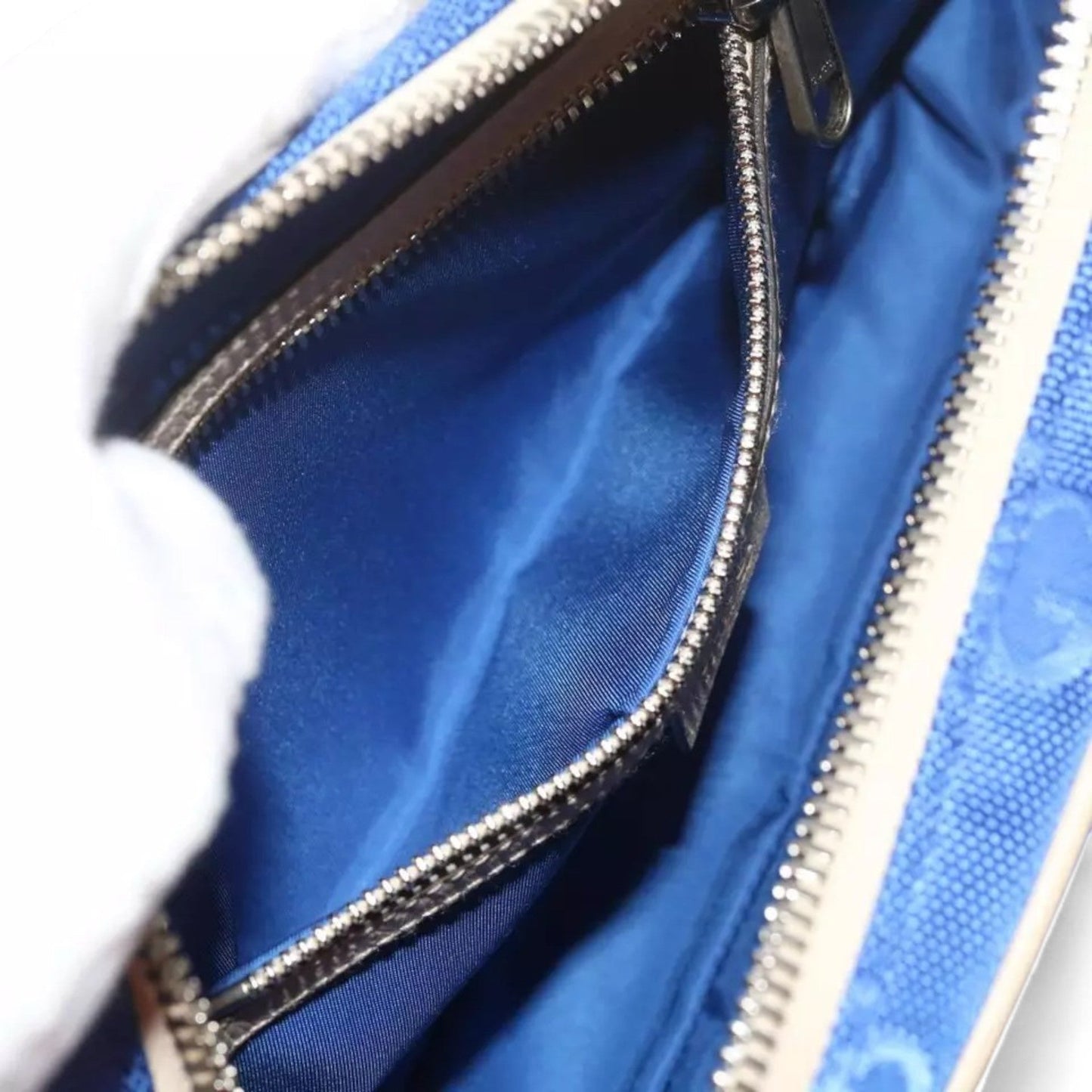 Gucci GG Nylon Bum Bag Body Bag Blue Unisex