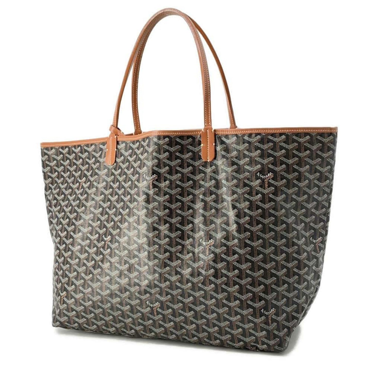 GOYARD Saint Louis PVC Leather Brown Tote Preloved
