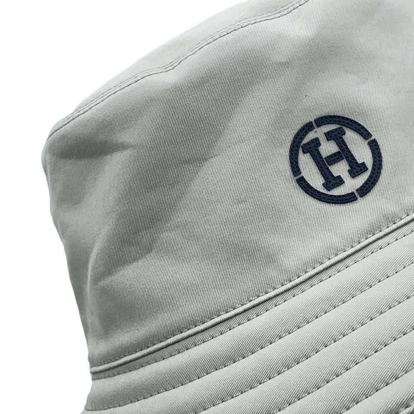 HERMES Fred H Cotton Polyurethane Gray Bucket Hat Preloved