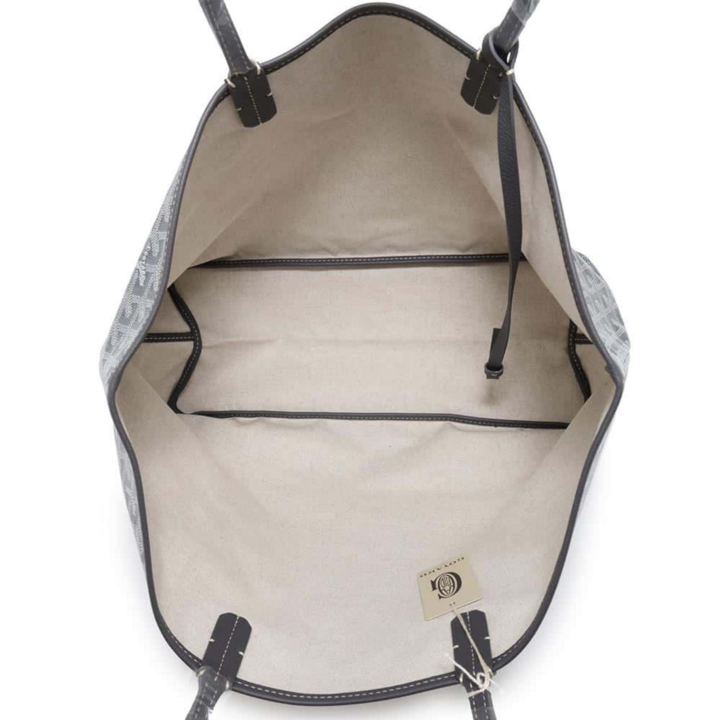 GOYARD Saint Louis PVC Leather Gray Tote Preloved