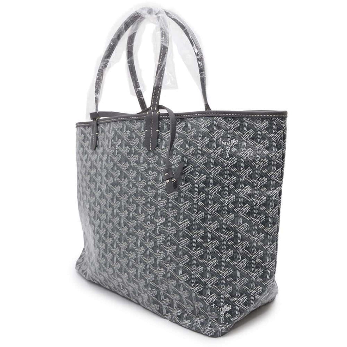 GOYARD Saint Louis PVC Leather Gray Tote Preloved
