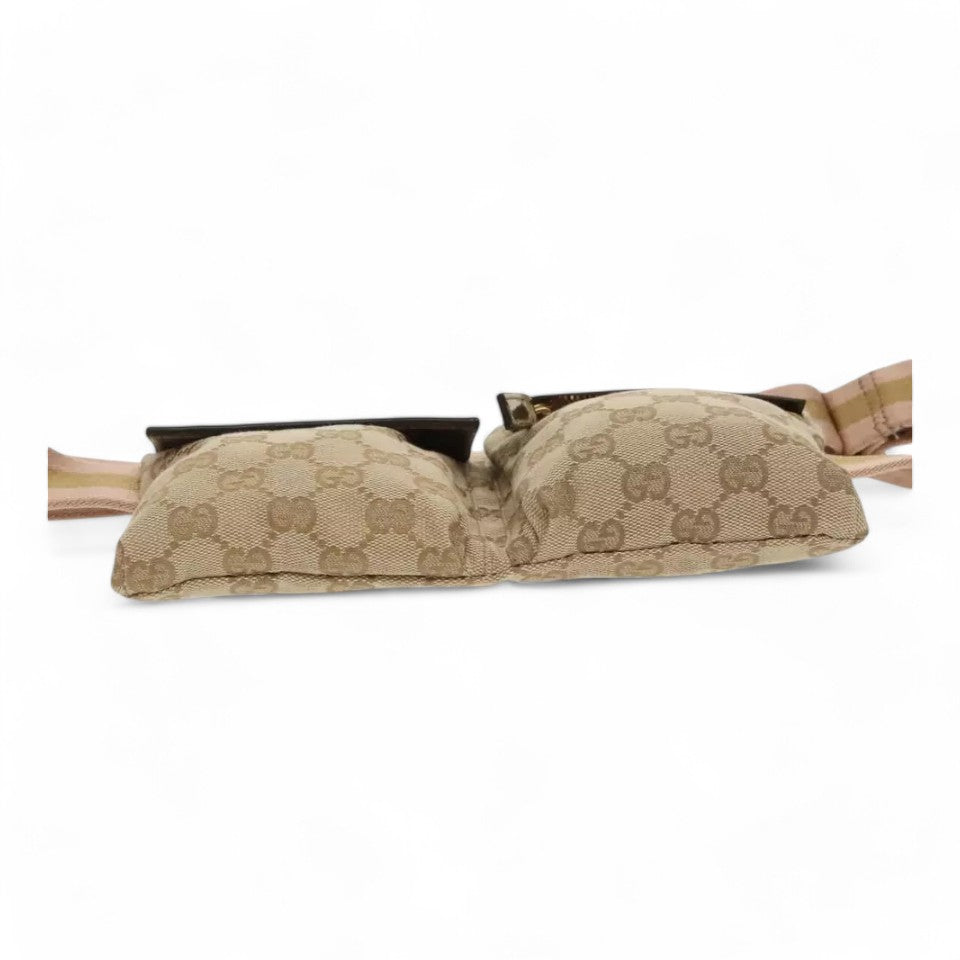 Gucci Beige GG Canvas Belt Bag Waist Pouch