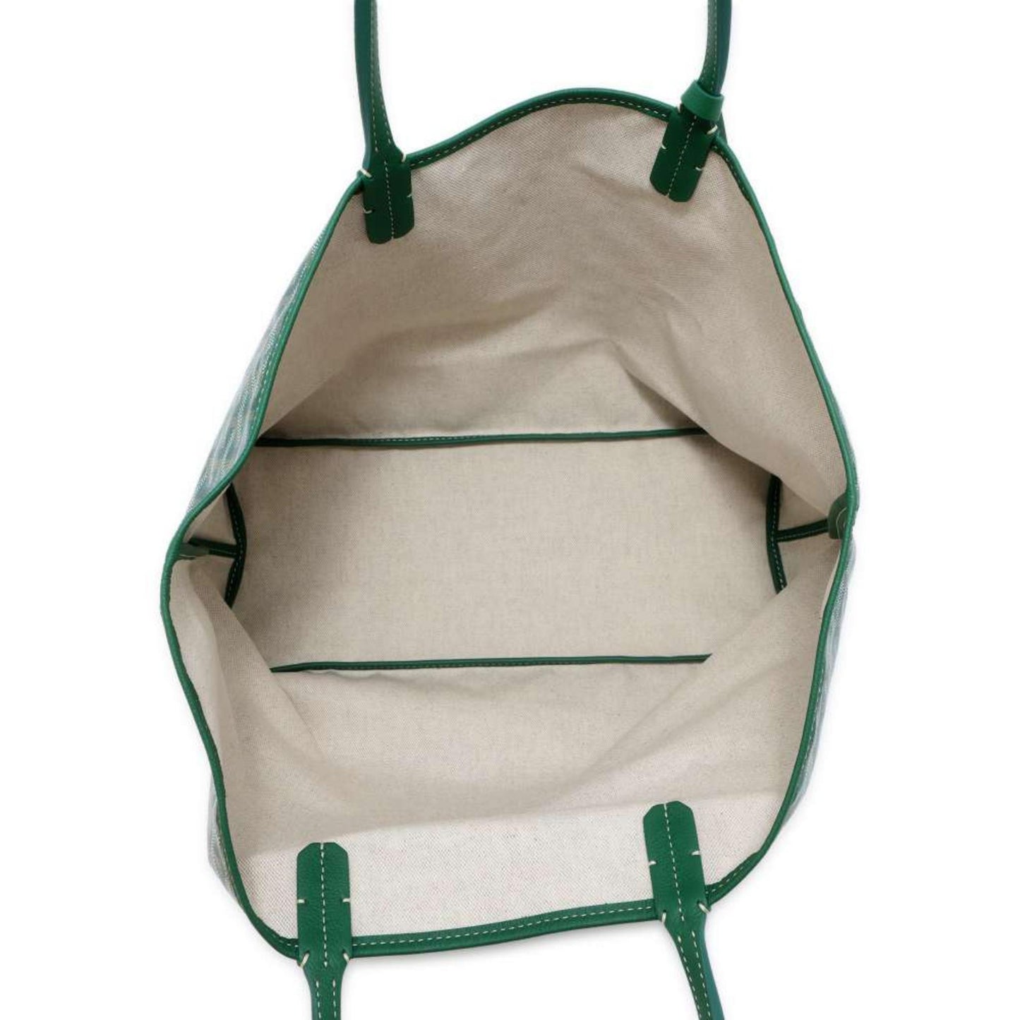 GOYARD Sun Louis PVC Leather Green Tote Bag Preloved