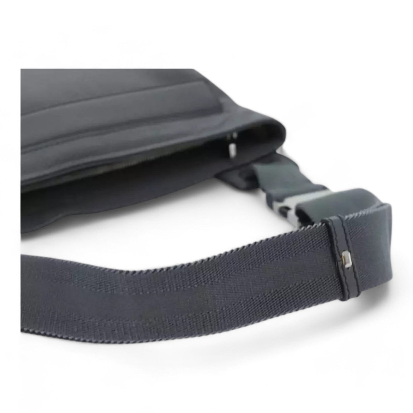 Gucci Interlocking Soho Shoulder Bag Leather Gray Silver