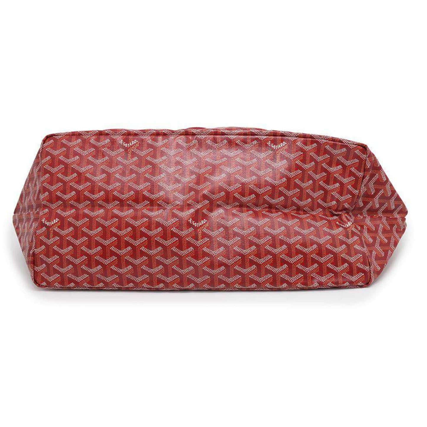 Goyard Saint Louis PVC Leather Red Tote Preloved