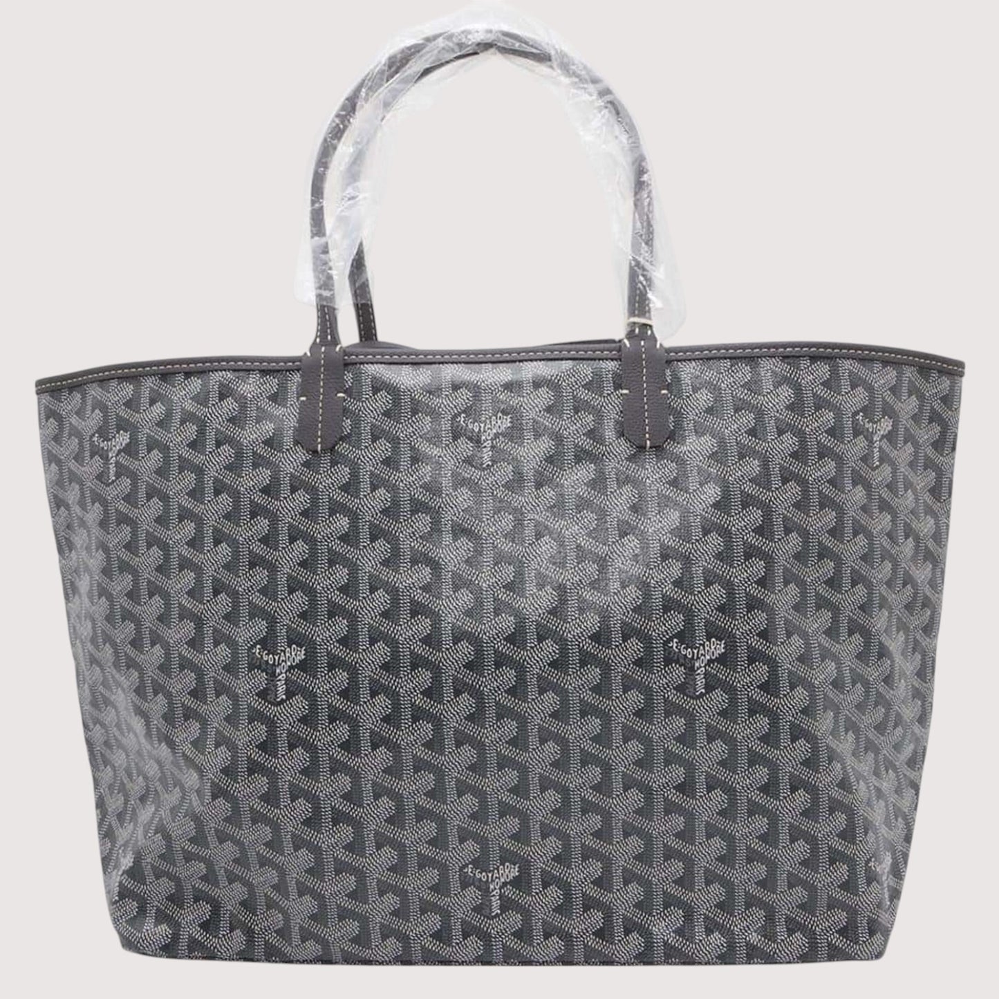 GOYARD Saint Louis PVC Leather Gray Tote Preloved