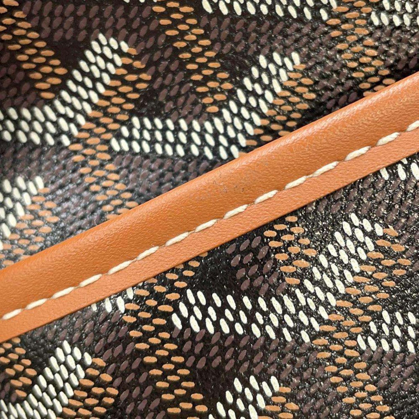 GOYARD CupVert PVC Leather Brown Black Wallet Preloved