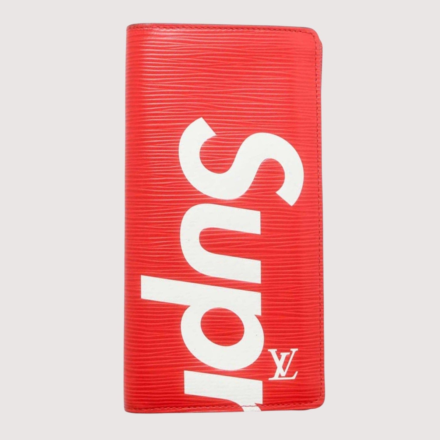 Louis Vuitton Brazza Epi Leather Red Wallet Preloved