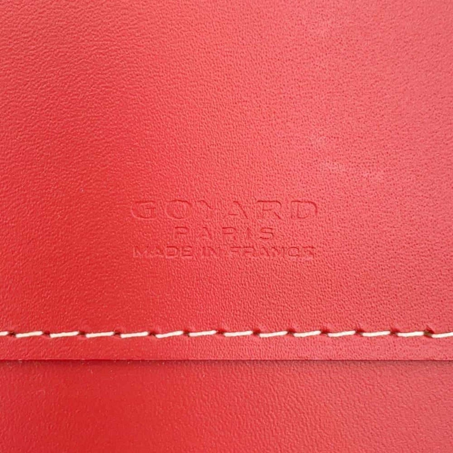 GOYARD Opera Calf Leather PVC Red Organizer Preloved