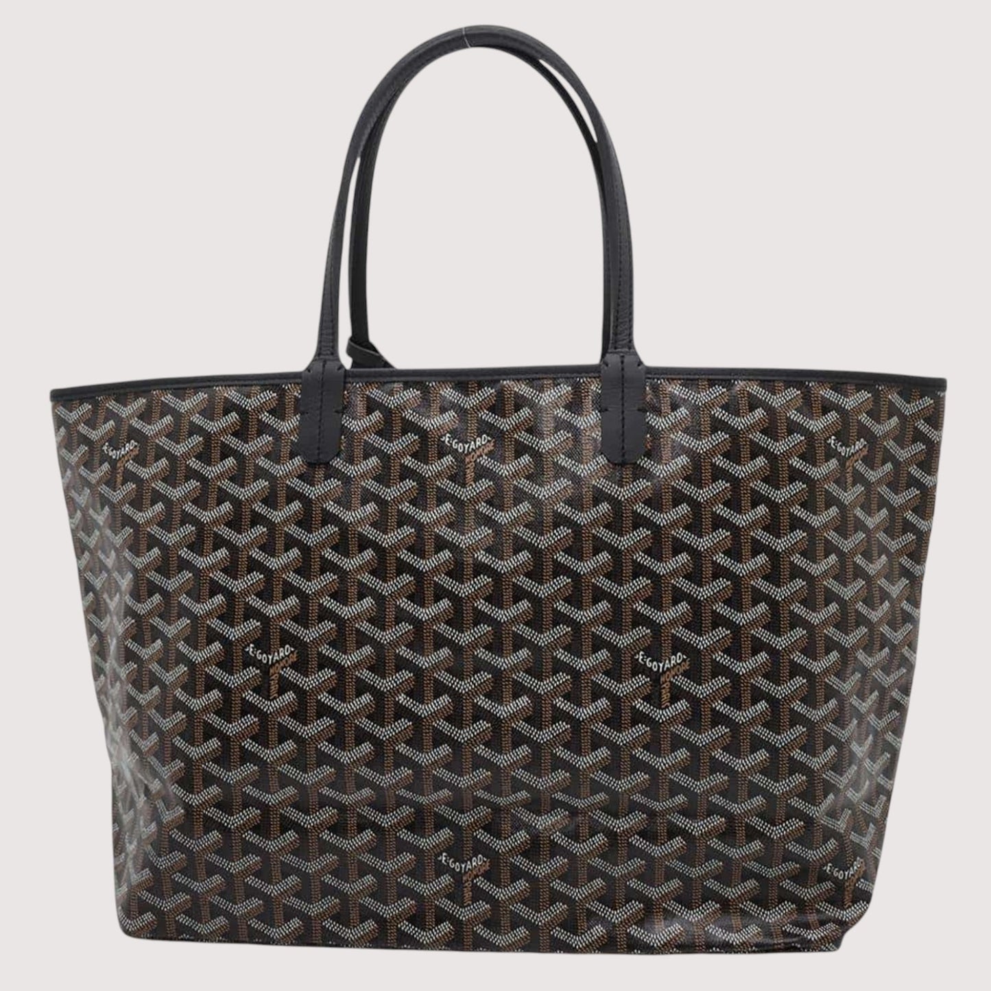 GOYARD Saint Louis PVC Leather Black Tote Preloved