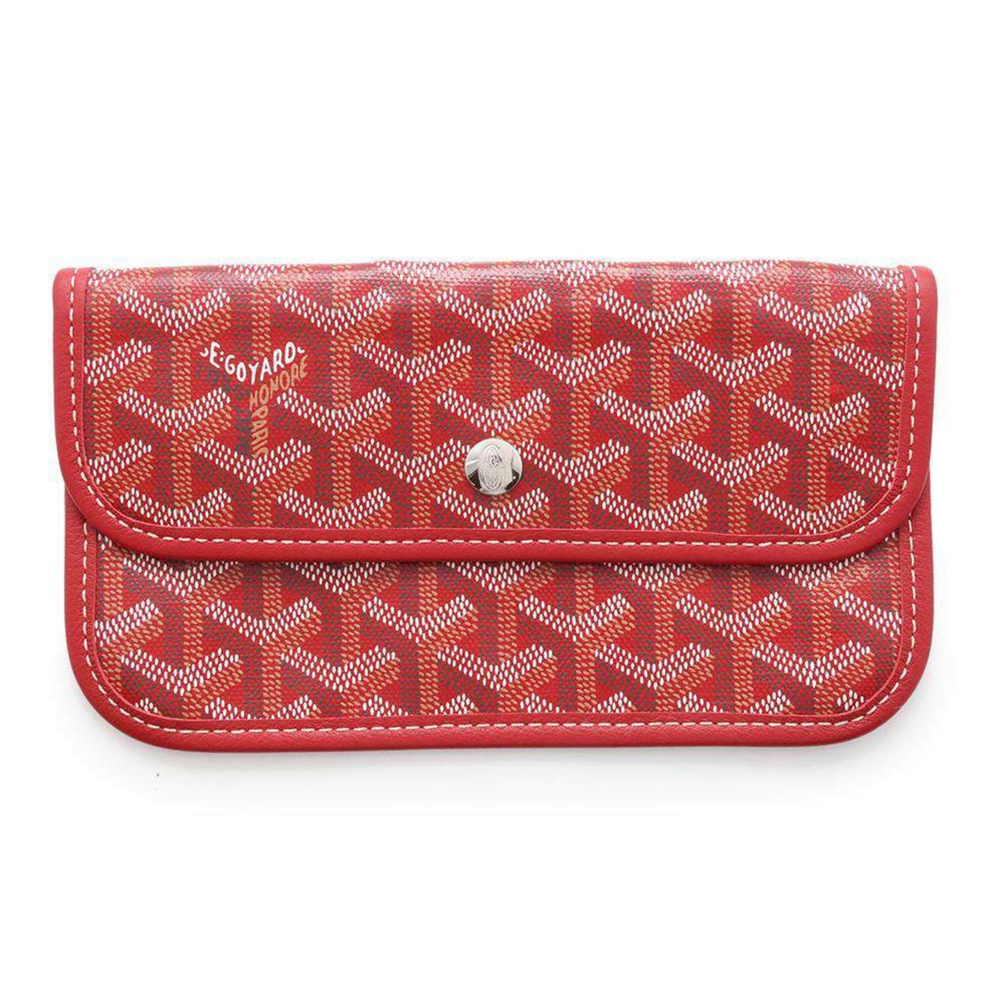 Goyard Saint Louis PVC Leather Red Tote Preloved