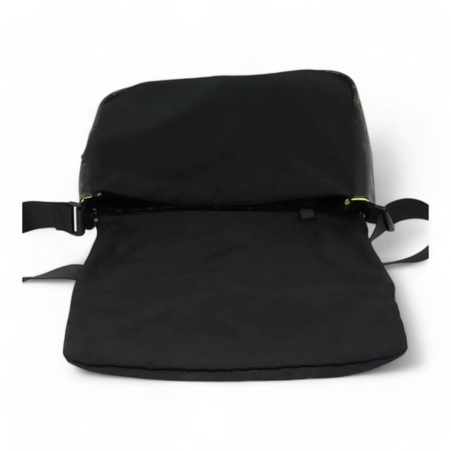 Chanel Sports Shoulder Bag Nylon Black Silver Unisex CC Logo Adjustable Strap