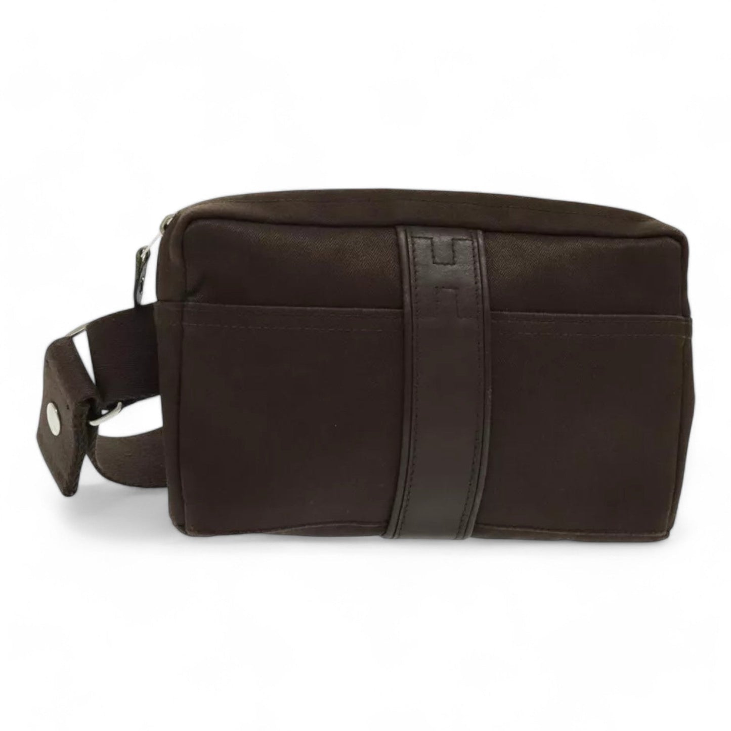 Hermes Akapu Luco Waist Bag Canvas Brown