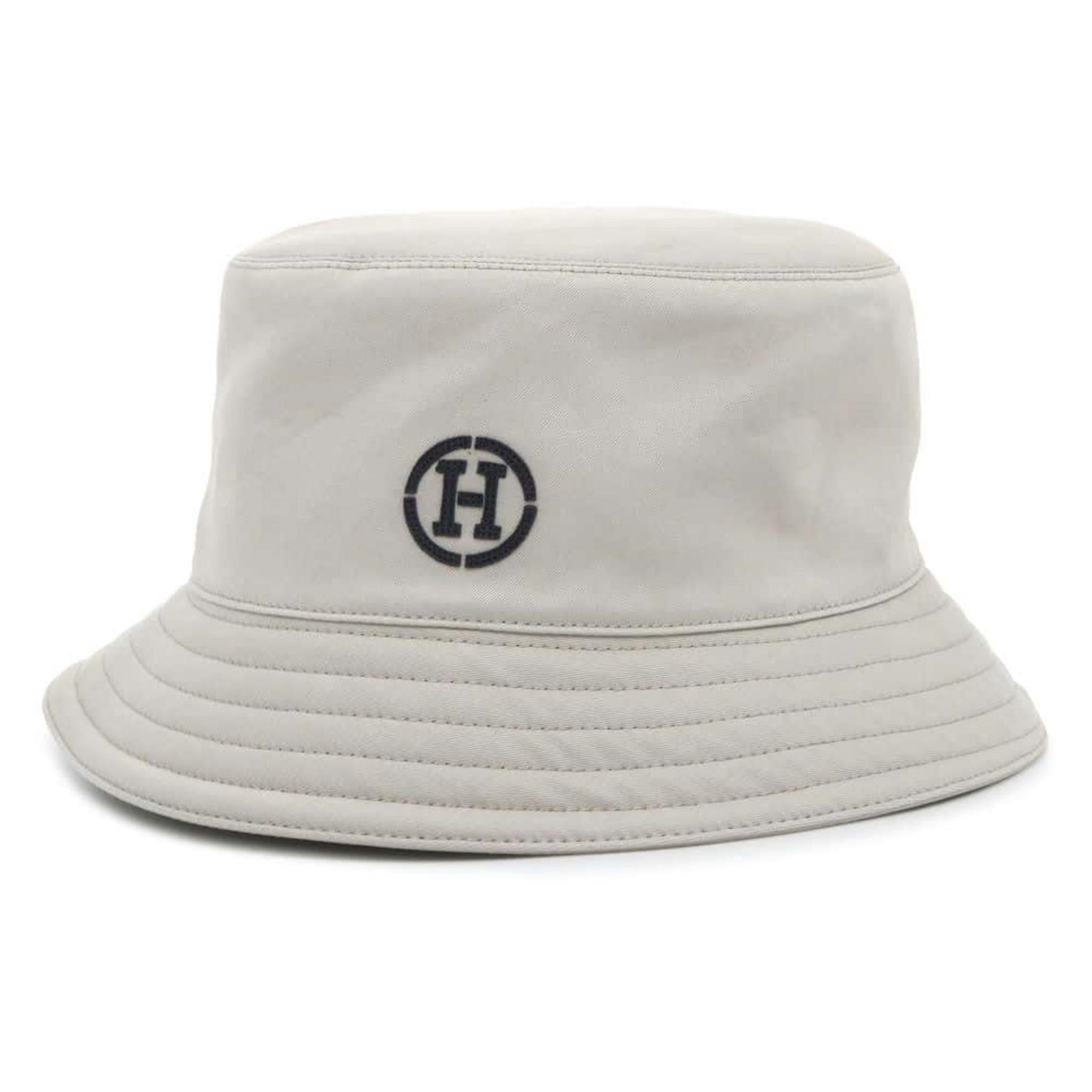 HERMES Fred H Cotton Polyurethane Gray Bucket Hat Preloved