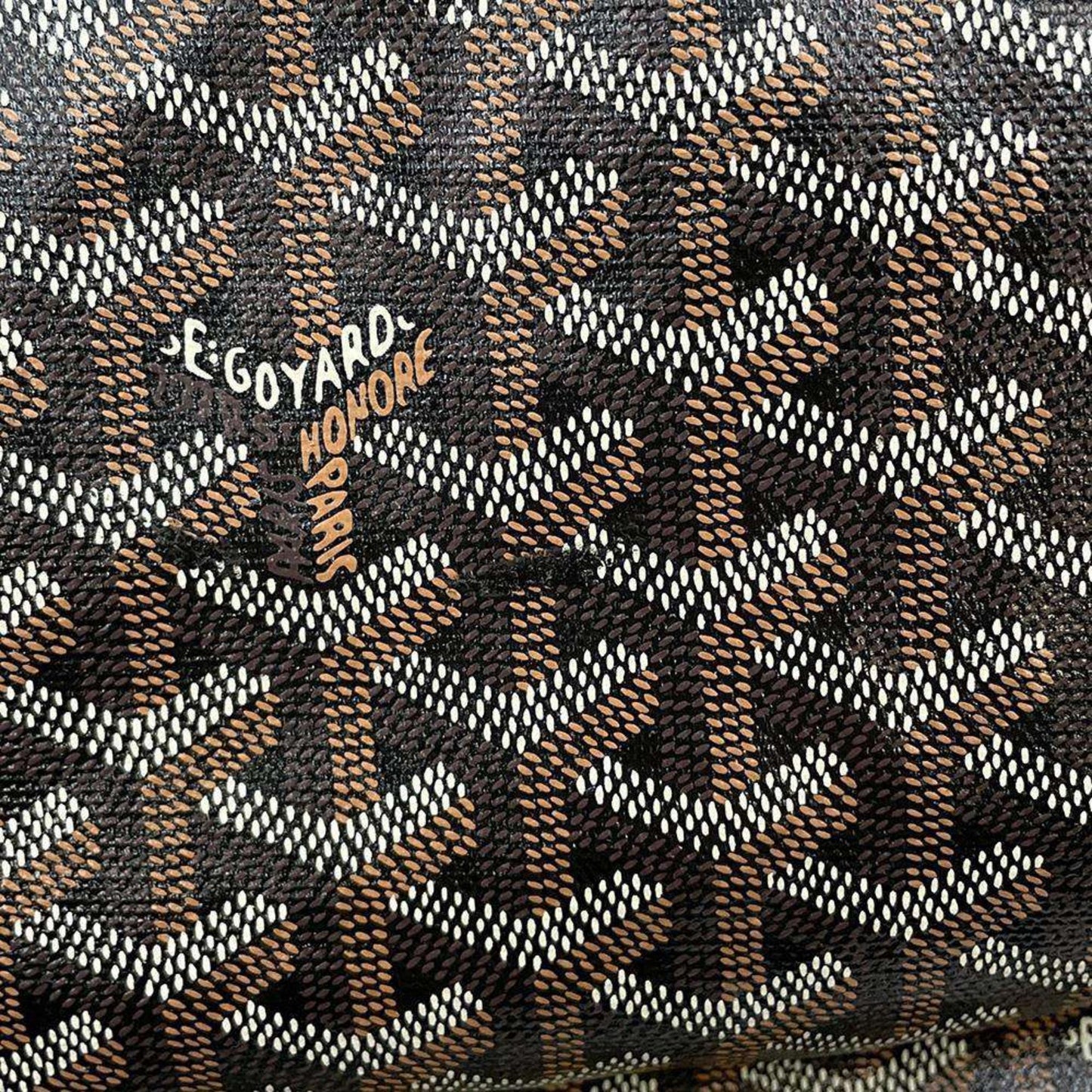 Goyard Saint Louis PVC Leather Black Tote Bag Preloved