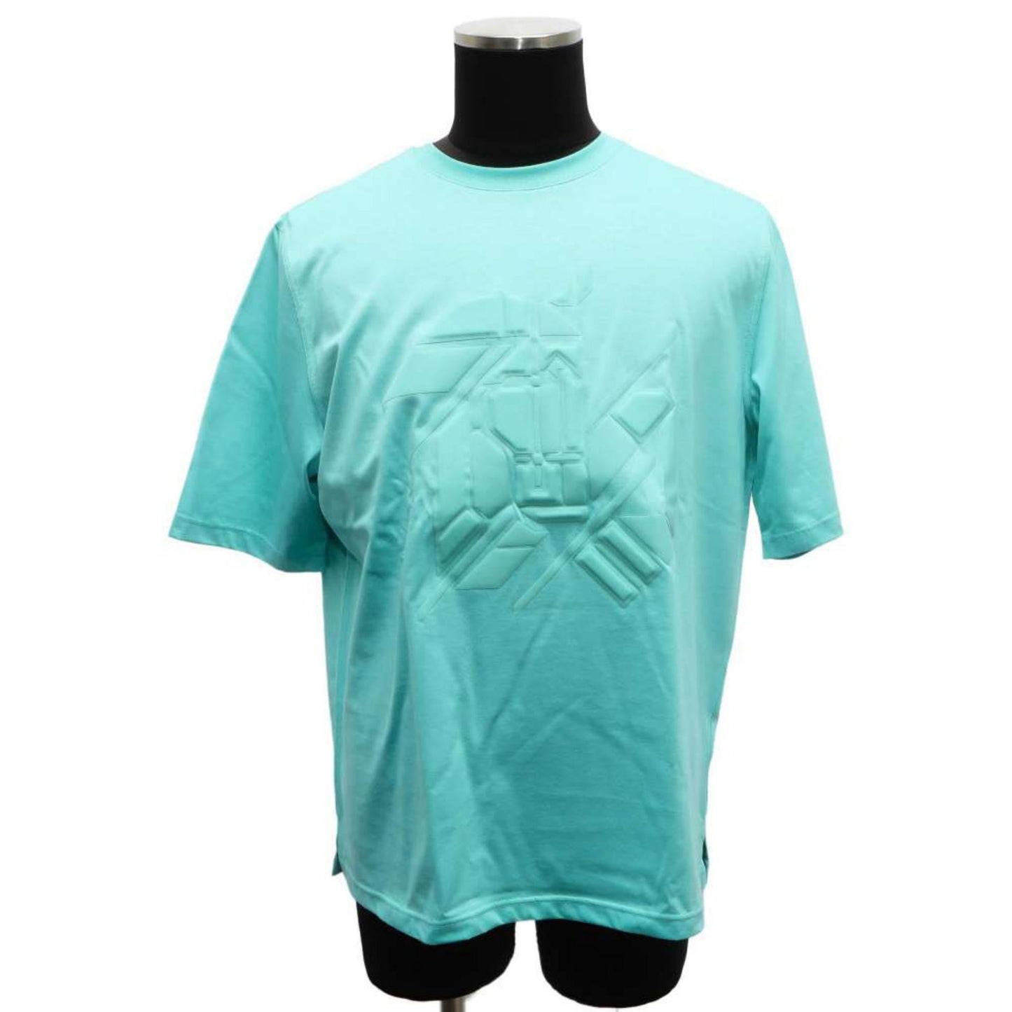HERMES Chevaux en Symmetry Cotton Lagon TShirt Preloved