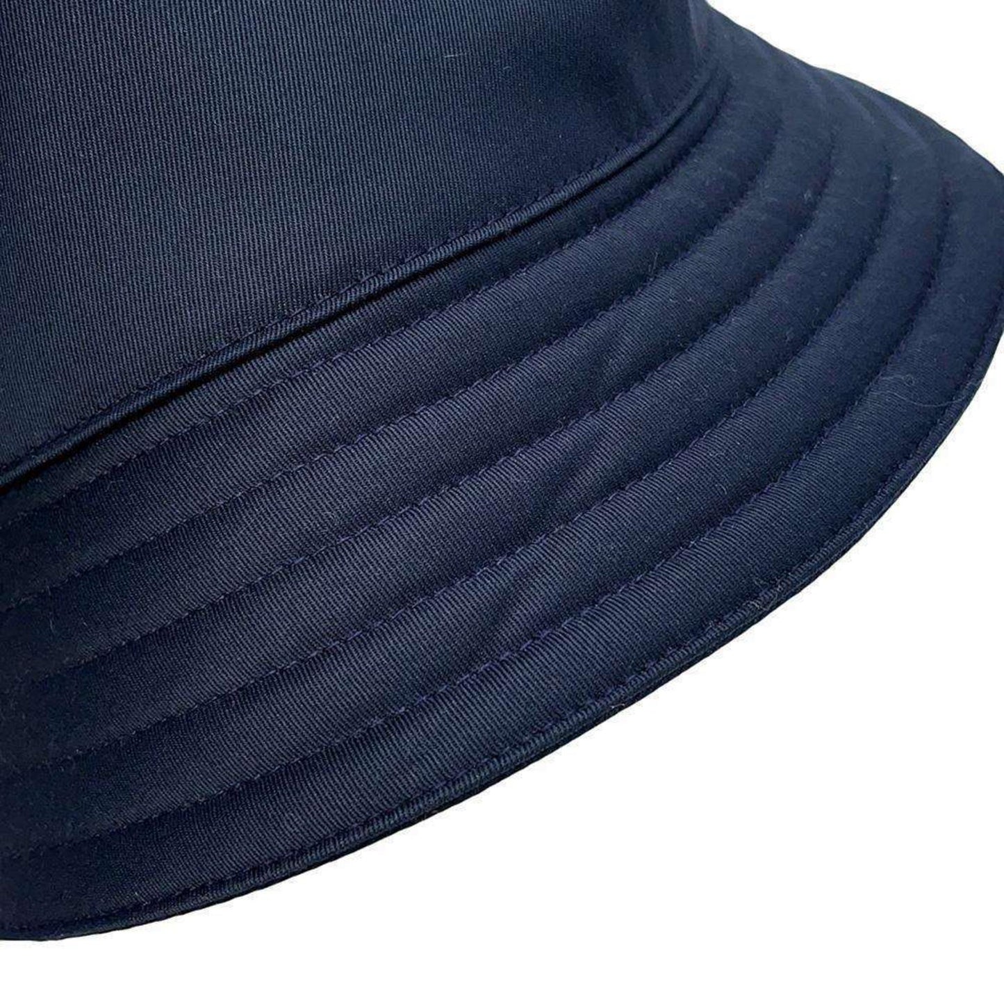 HERMES Fred H-Cut Cotton Marine Indigo Hat Preloved
