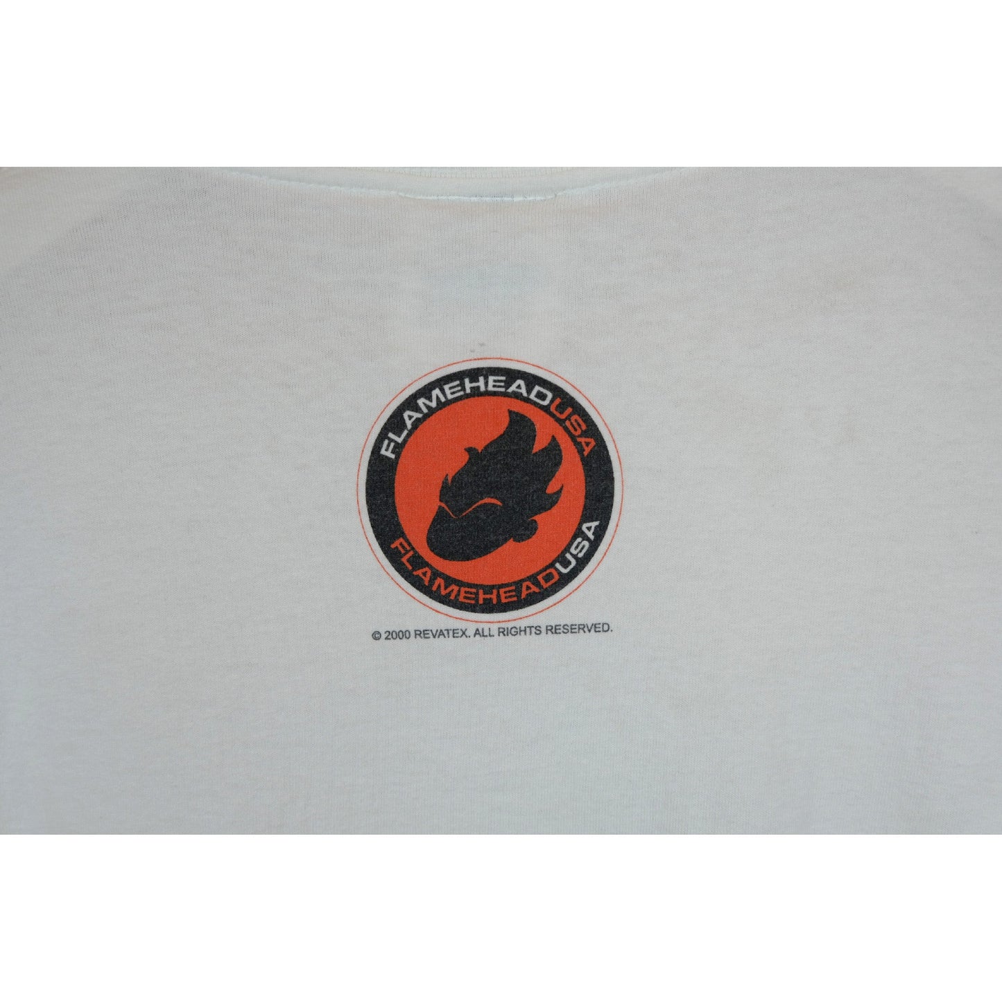 Flamehead USA 2000 Vintage Rollerblading Graphic Tee - Large