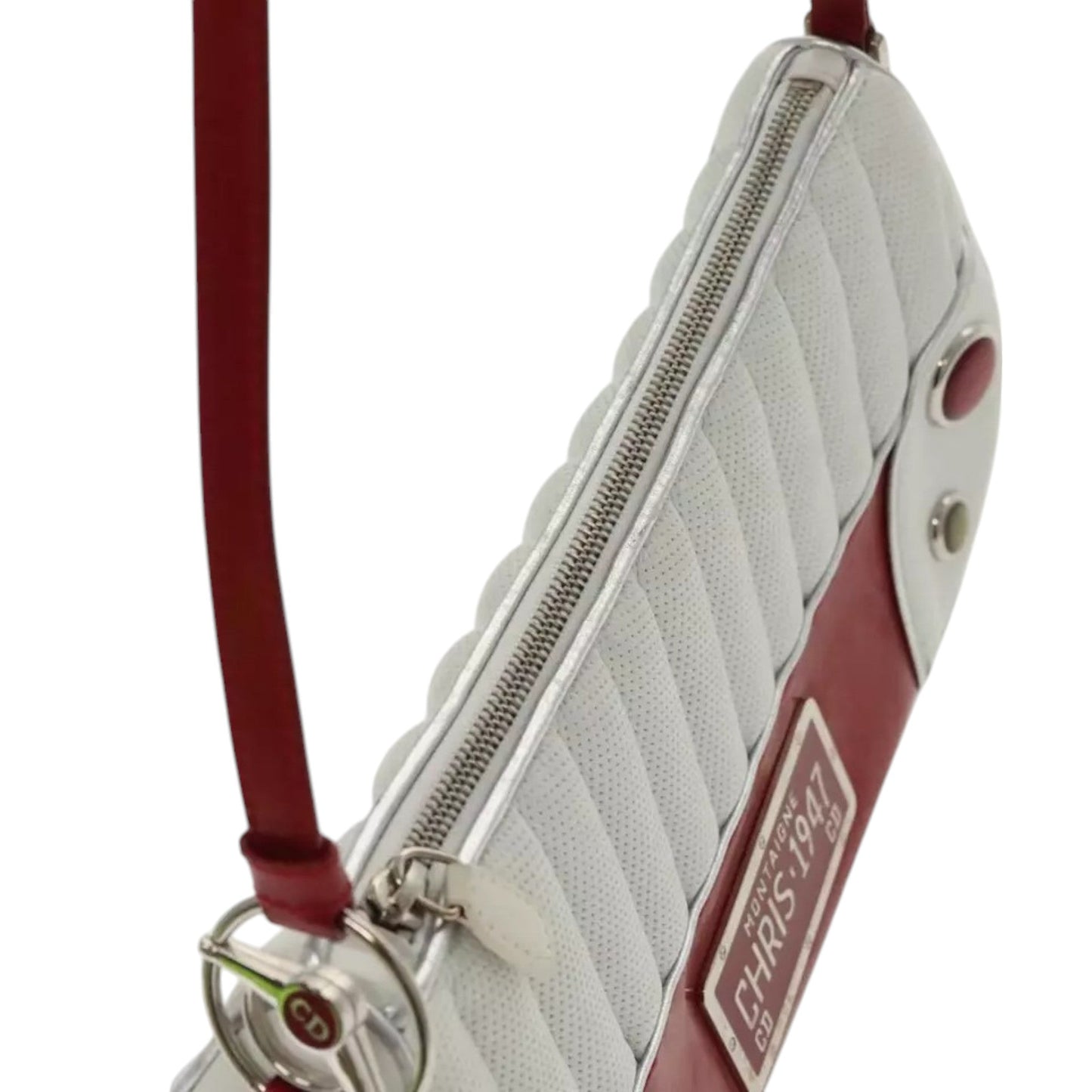 Christian Dior Montaigne Trailer Vintage Shoulder Bag Leather Women's Handbag