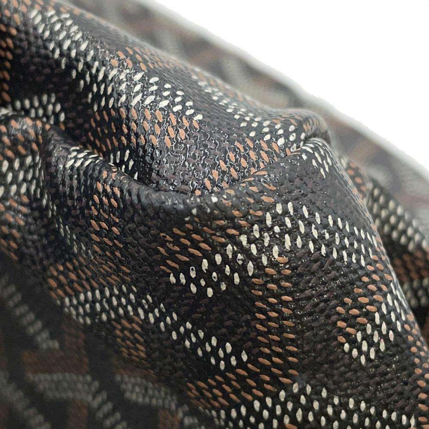 GOYARD Saint Louis PVC Leather Black Handbag Preloved
