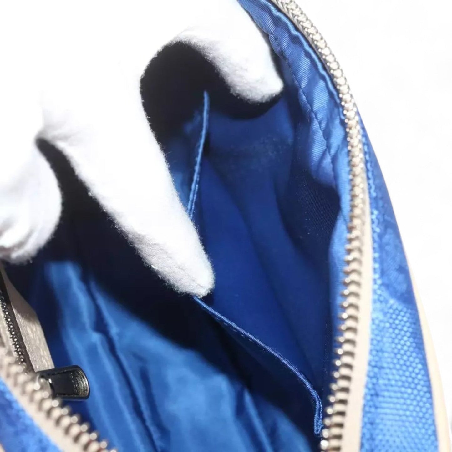 Gucci GG Nylon Bum Bag Body Bag Blue Unisex