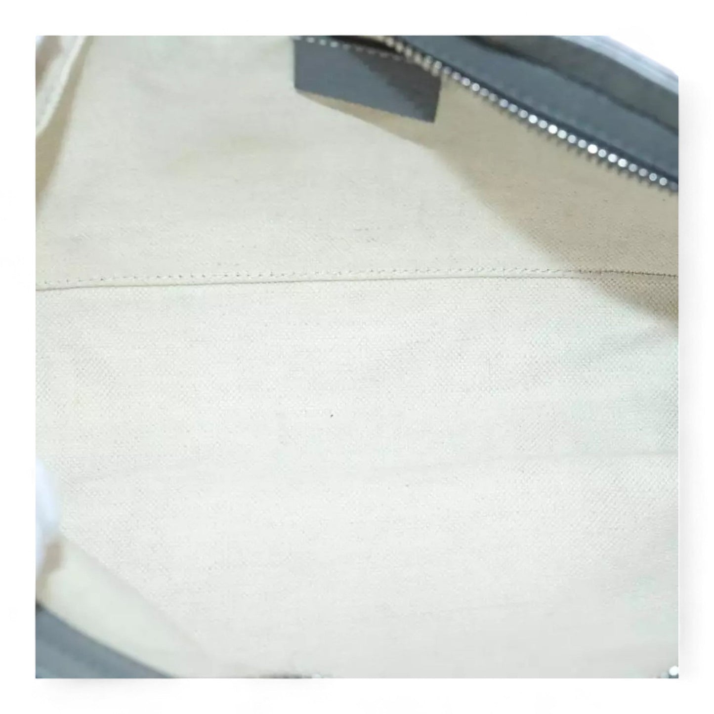 Gucci Interlocking Soho Shoulder Bag Leather Gray Silver
