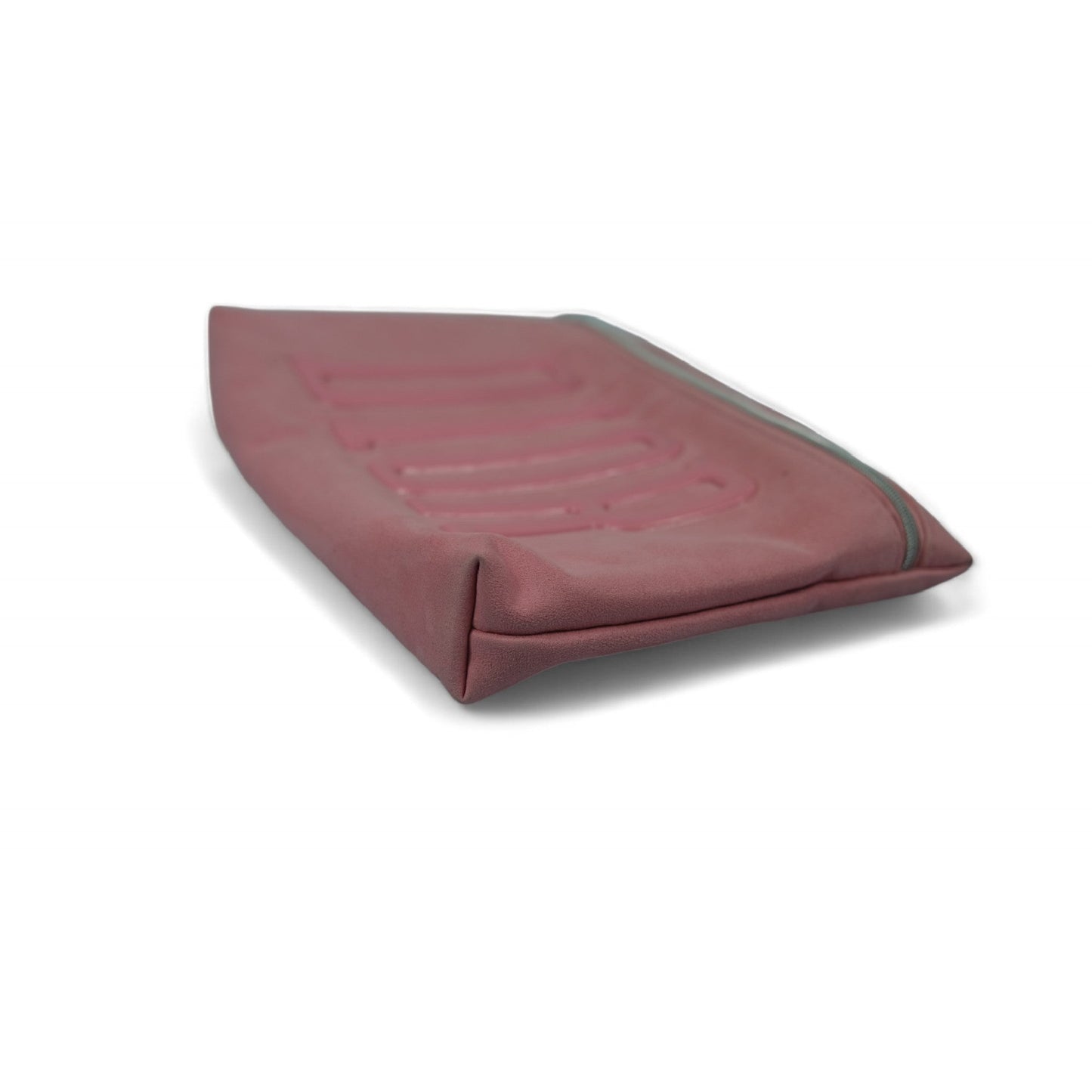Dior Suede Pink Cosmetic Pouch Bag Star Zipper Women's Makeup Travel Case Vintage