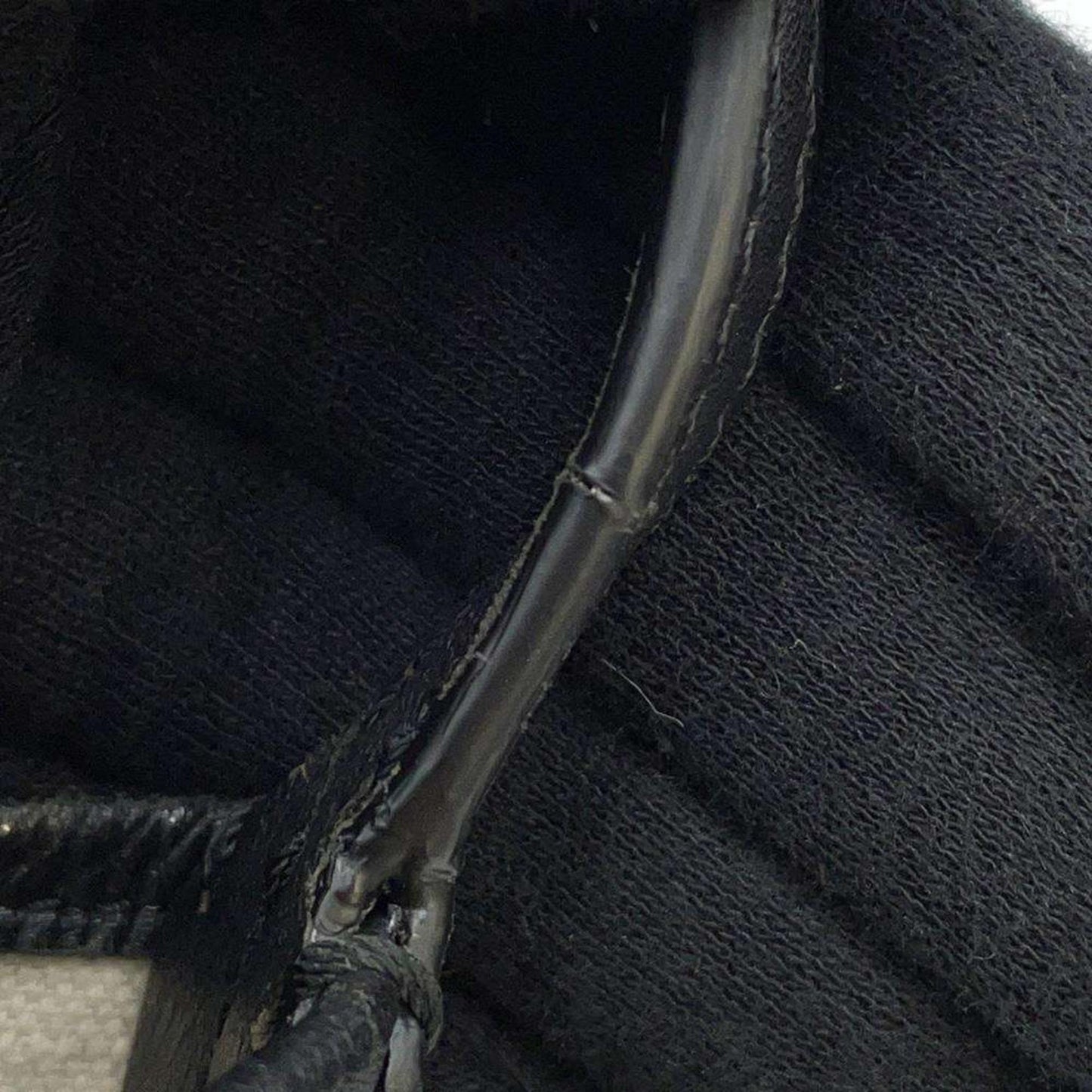 GOYARD Saint Louis PVC Leather Black Handbag Preloved