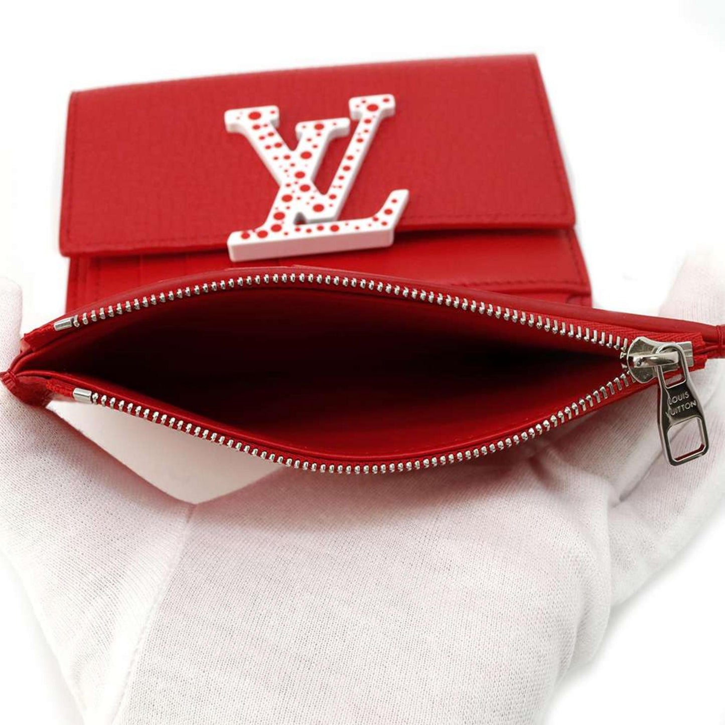 Louis Vuitton Capucine Taurillon Leather Rouge Wallet Preloved