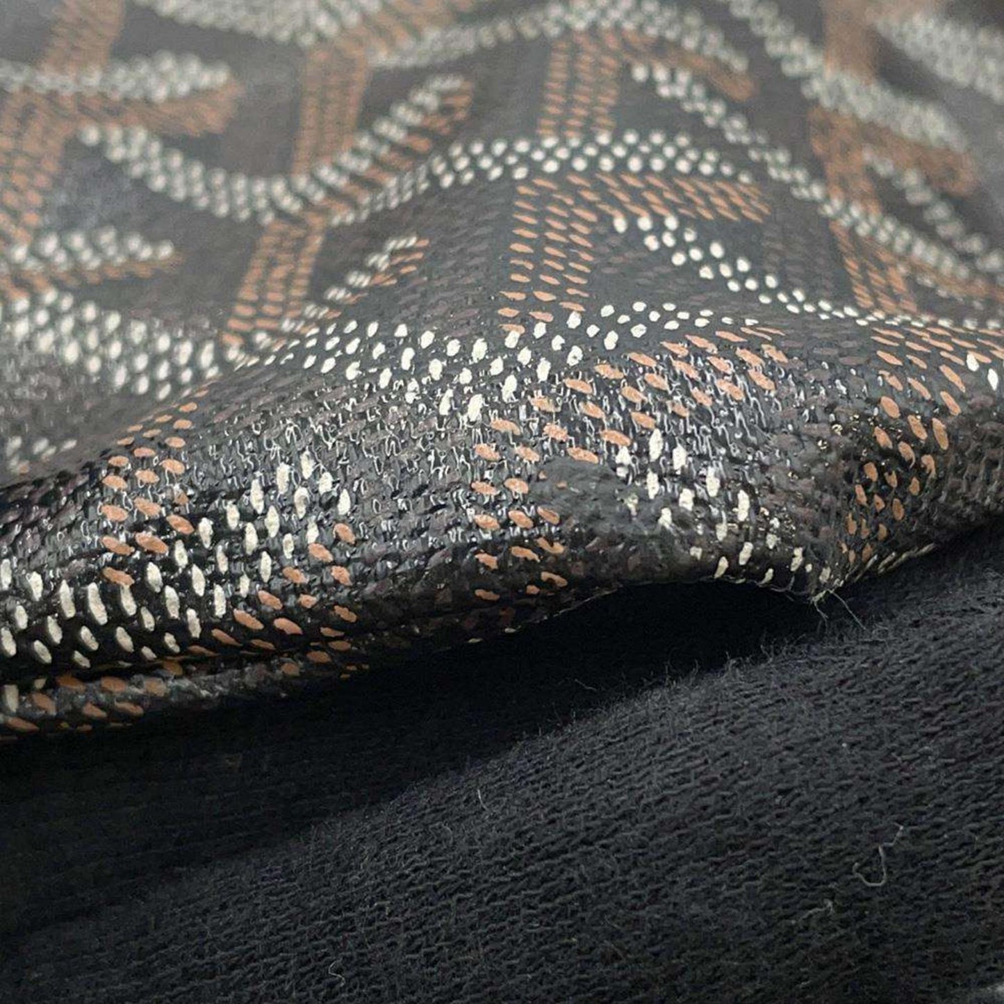 GOYARD Saint Louis PVC Leather Black Handbag Preloved