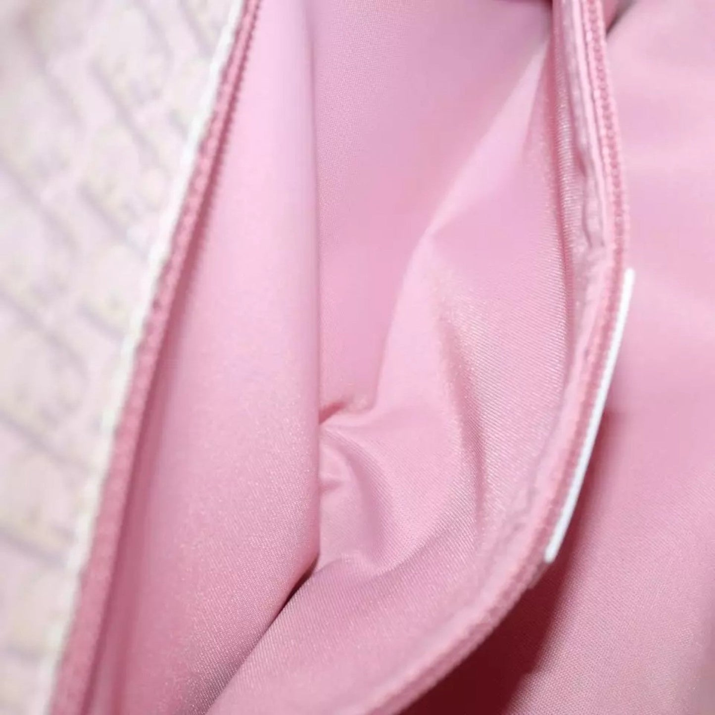 Christian Dior Trotter Canvas Shoulder Bag Pink White Women's Handbag Made in Italy
