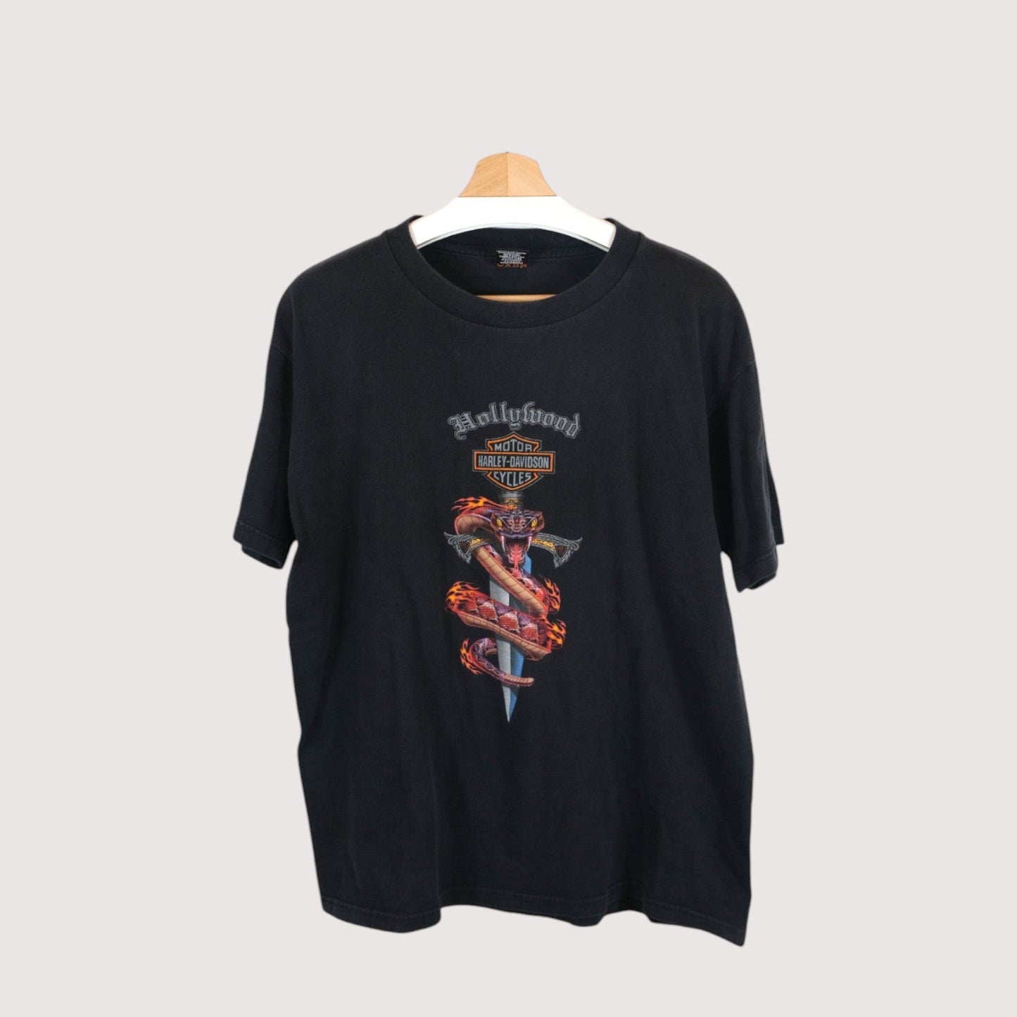 Harley-Davidson Hollywood Snake and Sword Graphic T-Shirt - Large