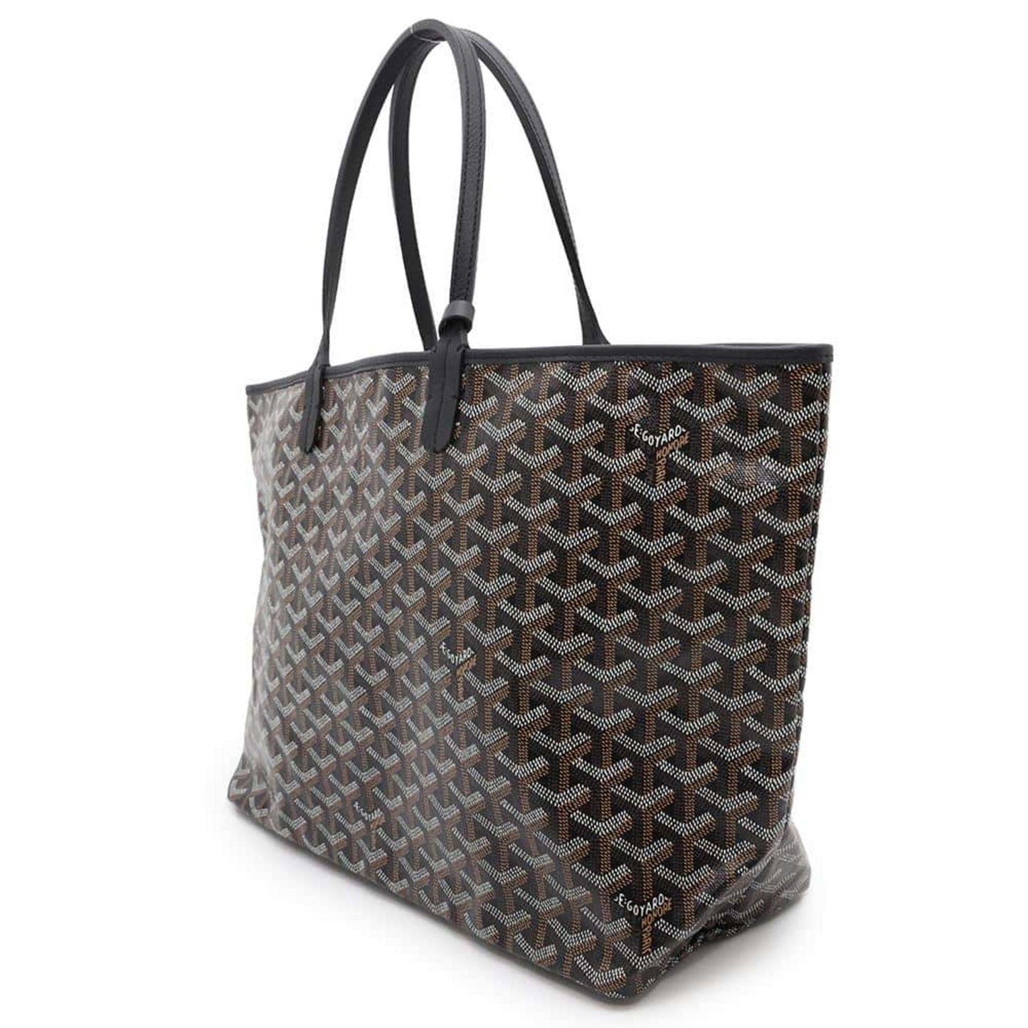 GOYARD Saint Louis PVC Leather Black Tote Preloved