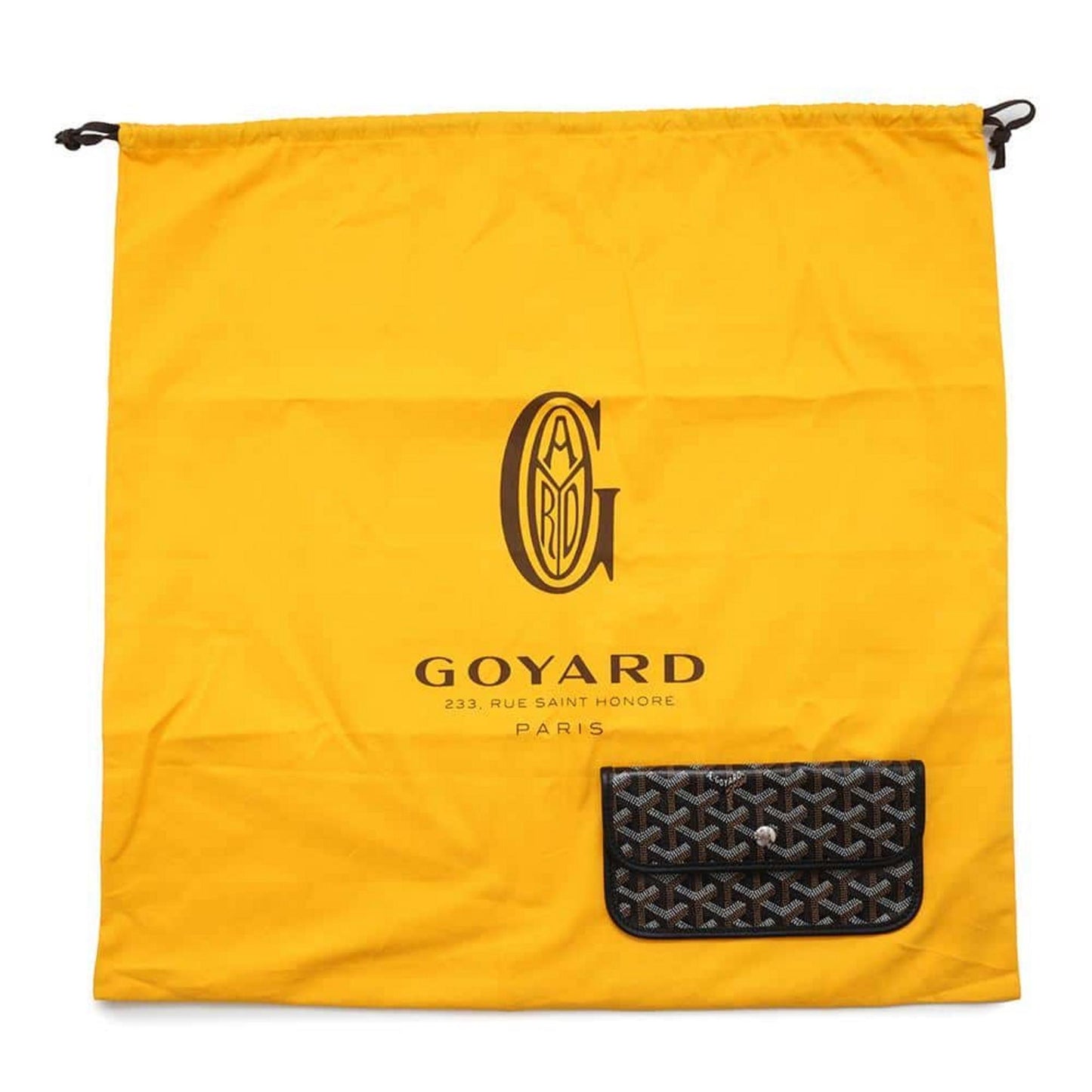 GOYARD Saint Louis PVC Leather Black Tote Preloved