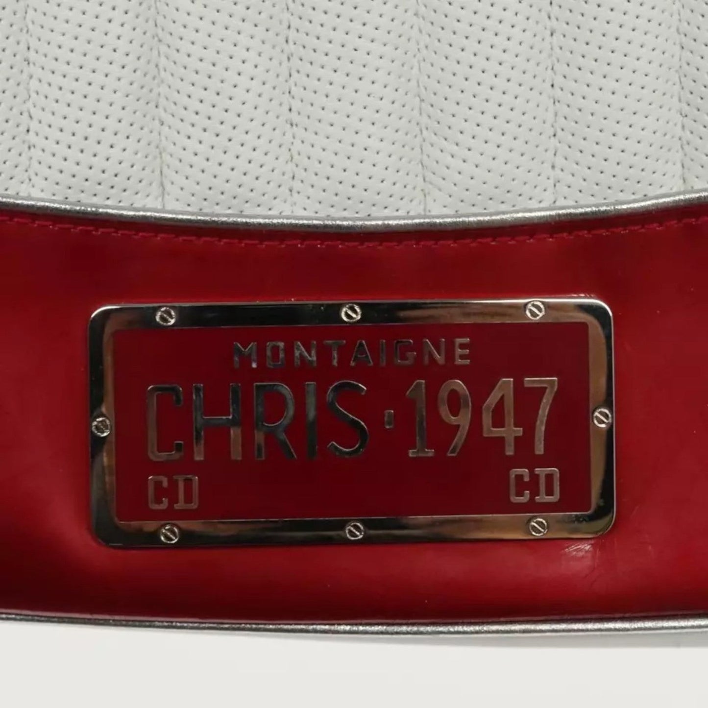 Christian Dior Montaigne Trailer Vintage Shoulder Bag Leather Women's Handbag